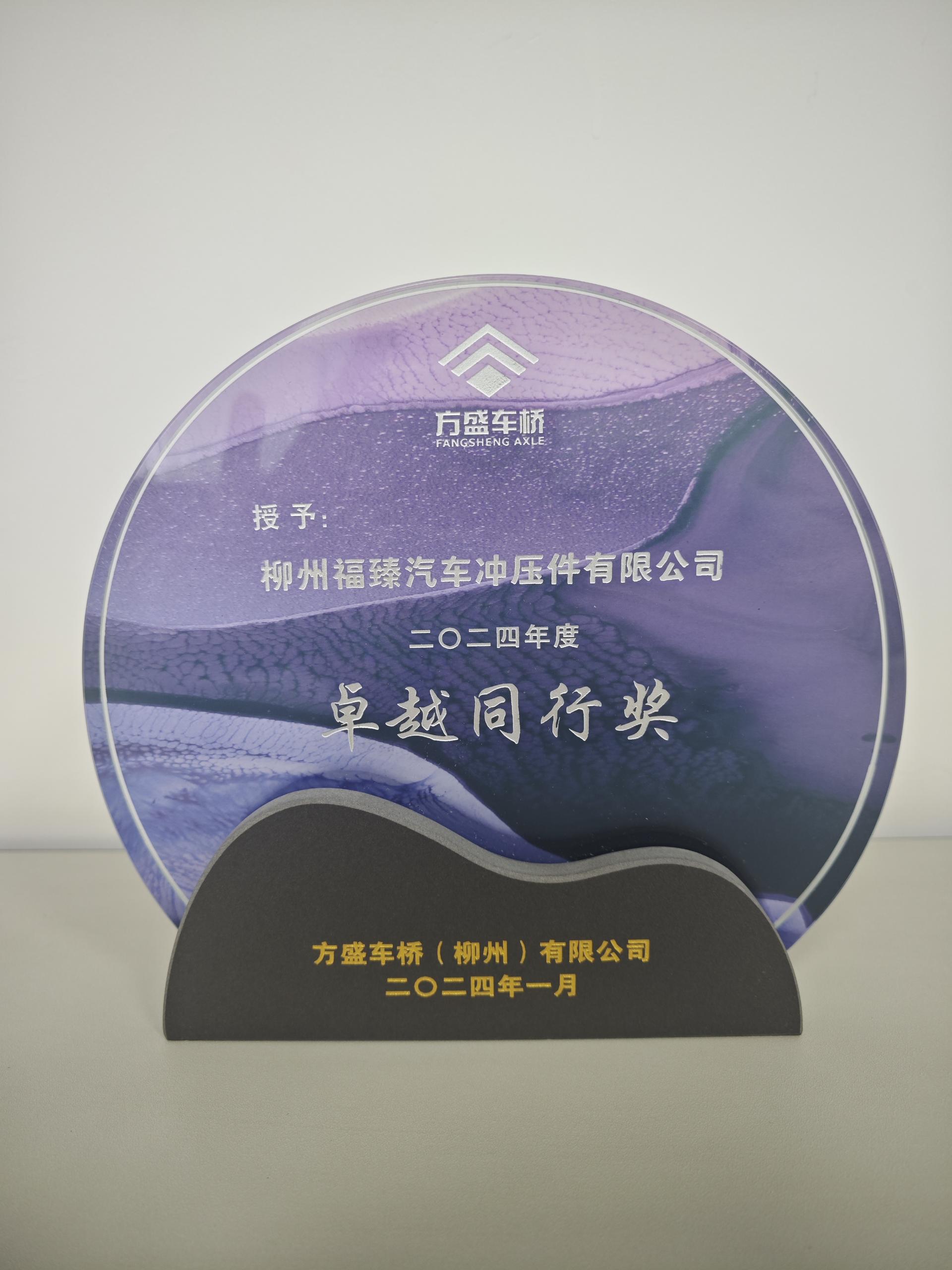 方盛车桥（合肥）-卓越同行奖